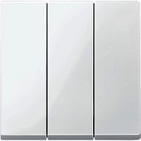 Лицевая панель Schneider Electric Merten System M для 3-кл. выключателя полярно-белый картинка